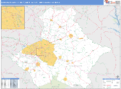 Athens-Clarke County Metro Area Digital Map Basic Style